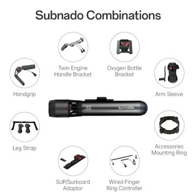 WAYDOO Subnado Seascooter Zwart Li-ion 25.2 V 3900 mAh