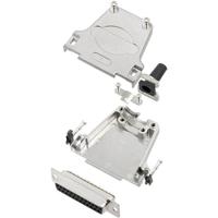 TRU COMPONENTS TCDTZF25DMSK 7709528 D-sub female connectorset 180 ° Aantal polen: 25 Soldeerkelk 1 stuk(s) - thumbnail
