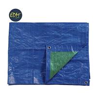 Zonnetent EDM 74993 Blauw Groen 90 g/m² 4 x 6 m Dubbelzijdig - thumbnail