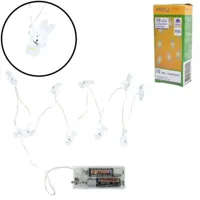 Lichtketting konijnen LED op batterij 120 cm | 25 stuks - thumbnail