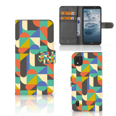 Nokia C2 2nd Edition | Telefoon Hoesje | Funky Retro