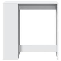 Bartafel met rekken 101x40x103,5 cm bewerkt hout wit - thumbnail