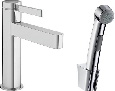 Hansgrohe Finoris ééngreeps wastafelmengkraan 110 met bidet handdouche en doucheslang 160 cm, chroom