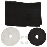 VidaXL Insectenhor voor ramen magnetisch 80x140 cm wit - thumbnail