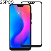 25 stuks volledige lijm volledige cover Screen Protector gehard glas film voor Xiaomi Redmi Note 6 - thumbnail