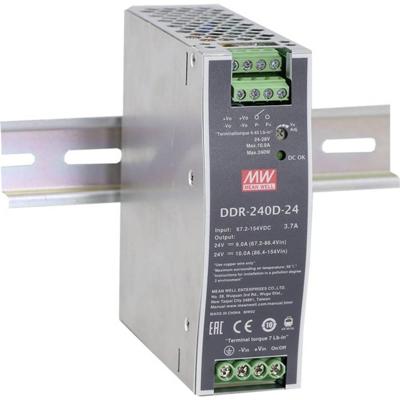 MEAN WELL DDR-240C-48 DIN-rail DC/DC-converter 48 V/DC 5 A 240 W Aantal uitgangen:1 x Inhoud 1 stuk(s)