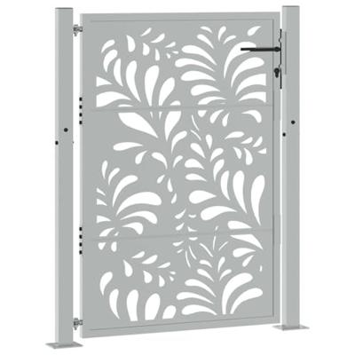 Poort met golfontwerp 100x125 cm weervast staal