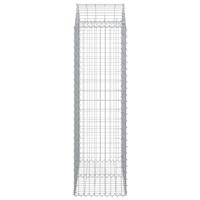 Schanskorf gewelfd 100x50x160/180 cm gegalvaniseerd ijzer - thumbnail