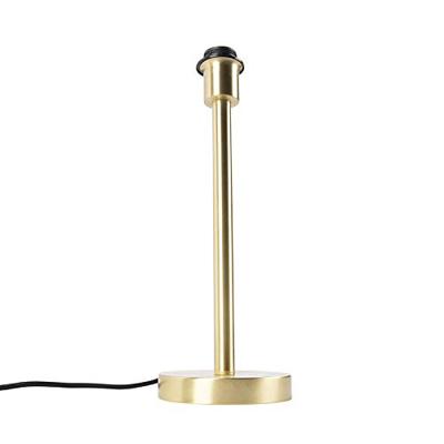 QAZQA Klassieke tafellamp messing zonder kap - Simplo