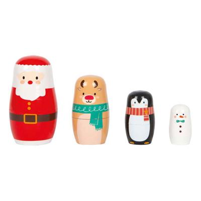 Small Foot - kerstmis matroesjka poppen Small Foot - kerstmis matroesjka poppen