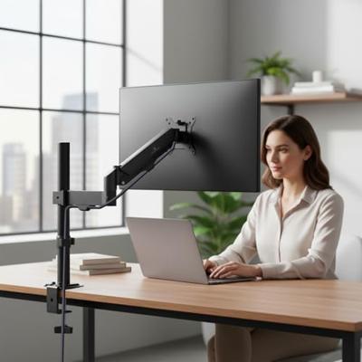 Maclean monitorsteun, gasveer, 17"-32", 10kg, zwart, MC-135