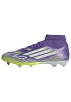 adidas F50 League Mid Gras / Kunstgras Voetbalschoenen (MG) Paars Wit Neongeel - thumbnail