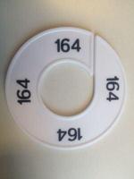 Maatring 9cm wit/zwart 164 - thumbnail