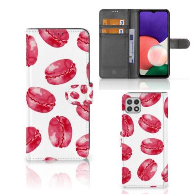 Samsung Galaxy A22 5G | Book Cover | Pink Macarons