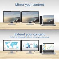 ACT Connectivity USB-C of USB-A Dual Monitor Docking Station dockingstation - thumbnail