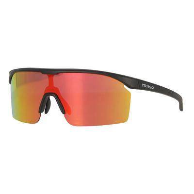 Trivio - fietsbril noa zwart revo rood met extra transparante lens Trivio - fietsbril noa zwart revo rood met extra transparante lens