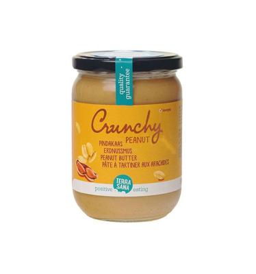 TerraSana Pindakaas crunchy 500g, bio
