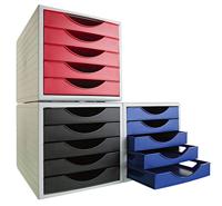 Modulaire archiefkast Archivo 2000 ArchivoTec Serie 4000 5 lades Din A4 Rood 34 x 27 x 26 cm - thumbnail