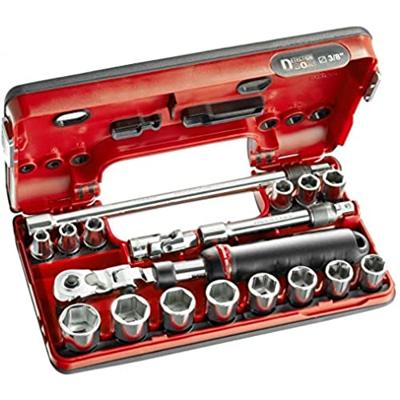 Facom 18-delige doppenset 3/8" met uitschuifbare ratel jxl - JXL.DBOX1