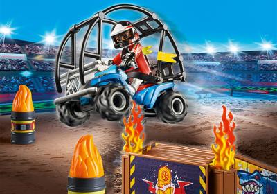 Playmobil® stuntshow 70820 starterpack quad met vuurhelling Playmobil® stuntshow 70820 starterpack quad met vuurhelling