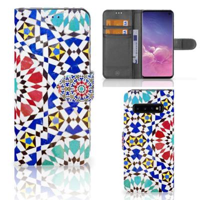 Samsung Galaxy S10 | Bookcase | Mozaïek Samsung Galaxy S10 | Bookcase | Mozaïek