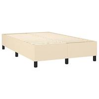 Boxspringframe stof crmekleurig 120x200 cm - thumbnail