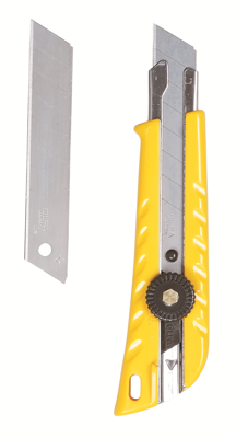 Cutter Olfa L-1 Geel Metaal Plastic 0,5 mm