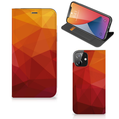 Stand Case voor iPhone 12 | iPhone 12 Pro Polygon Red Stand Case voor iPhone 12 | iPhone 12 Pro Polygon Red