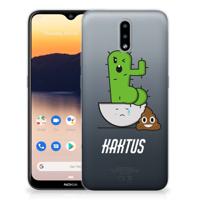Nokia 2.3 Telefoonhoesje met Naam Cactus Poo - thumbnail