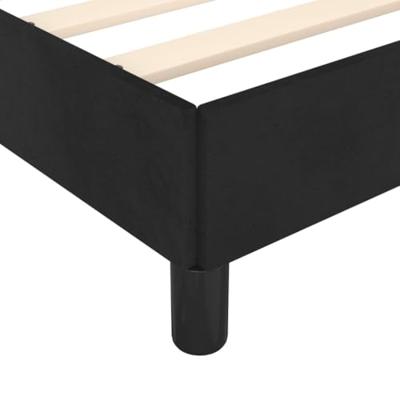 Bedframe zonder matras 140x200 cm fluweel zwart