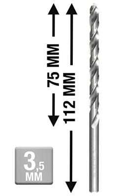 kwb 217035 HSS Spiraalboor 3.5 mm Gezamenlijke lengte 112 mm DIN 340 Cilinderschacht 1 stuk(s)