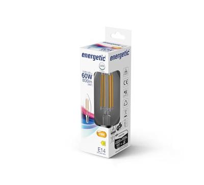Energetic LED kaars E14 5,9-60W 2700K filament helder - 2720132 Energetic LED kaars E14 5,9-60W 2700K filament helder - 2720132