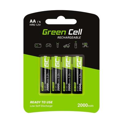Green Cell HR6 Oplaadbare AA batterij (penlite) NiMH 2000 mAh 1.2 V 4 stuk(s)