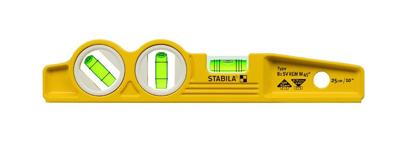 Stabila Type 81 SV REM W45 Torpedo 16672 Metalen waterpas Incl. magneet 25 cm 45 ° 0.50 mm/m