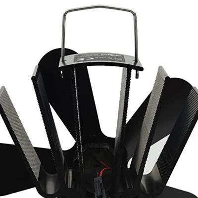 VidaXL Kachelventilator met 5 vinnen zwart - thumbnail