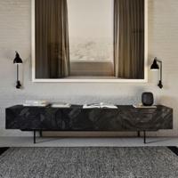 Ethnicraft TV-meubel 'Graphic' Gevernist Teakhout, 240cm - thumbnail