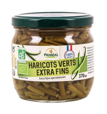 Primeal Haricots verts sperziebonen extra fijn bio 330 Gram