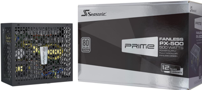 Seasonic PRIME Fanless PX PC-netvoeding 500 W ATX 80 Plus Platinum