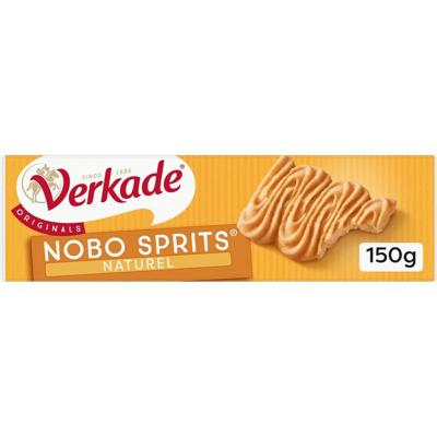 Verkade Nobo Sprits koekjes natural, pak van 150 gram