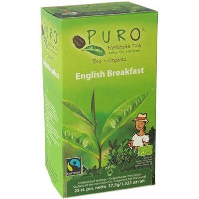 Puro Bio thee English Breakfast, fairtrade, pak van zakjes