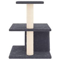 VidaXL Kattenmeubel met sisal krabpalen 48 cm donkergrijs - thumbnail