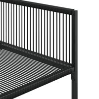 9-delige Tuinset poly rattan zwart - thumbnail