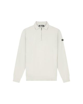 Malelions Knitted Longsleeve Zip Polo Mma20026009 Poloshirts 41008 Pearl Grey Malelions Knitted Longsleeve Zip Polo Mma20026009 Poloshirts 41008 Pearl Grey