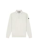 Malelions Knitted Longsleeve Zip Polo Mma20026009 Poloshirts 41008 Pearl Grey - thumbnail