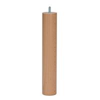 Meubelpoot rond Ø 4 cm en hoogte 26 cm van massief hout (M8) - thumbnail