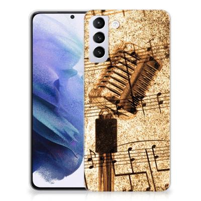 Samsung Galaxy S21 Plus | Siliconen hoesje | met foto Bladmuziek