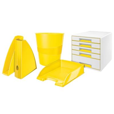 Brievenbak Leitz Wow A4 geel | 5 stuks