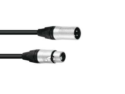 PSSO DMX Cable XLR 3-pin 3m bk Neutrik