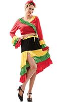 Rumba Danseres Kostuum Vrouw - thumbnail