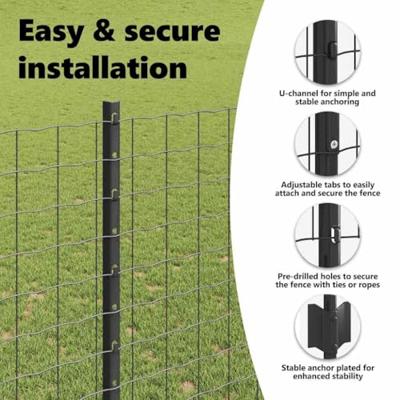 VidaXL Hek met paal grijs 1,4 x 10 m staal en pvc